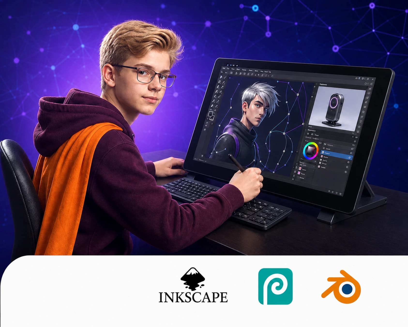 Bezpłatne zajęcia clickON - Grafika 2D ONLINE