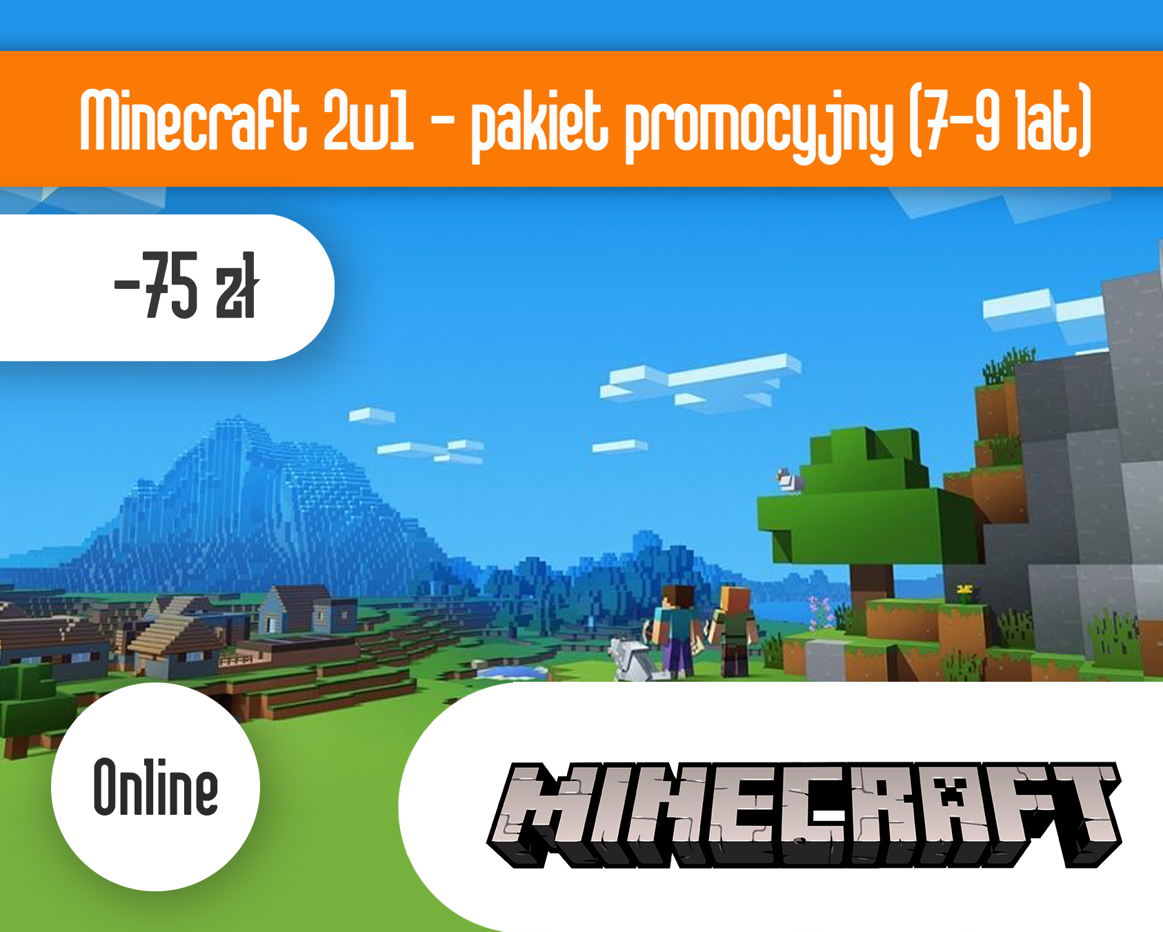 Minecraft 2w1 ONLINE - pakiet promocyjny