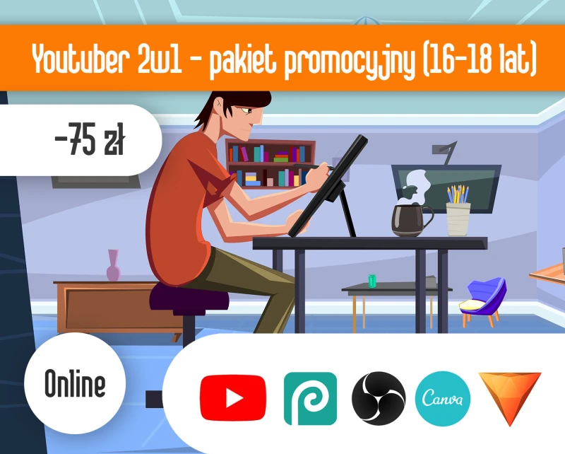 YouTuber 2w1 ONLINE - pakiet promocyjny