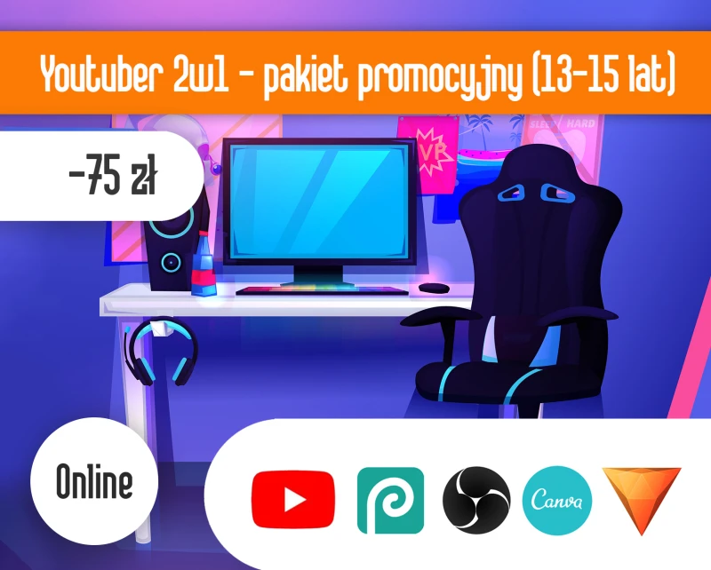 YouTuber 2w1 ONLINE - pakiet promocyjny 